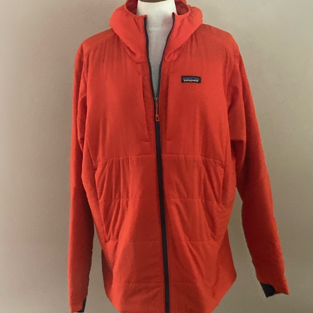 Patagonia Men's Bright Orange Performance Jacket nano air hoody
